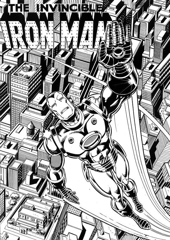 Plansa de colorat cu Iron Man 22 15